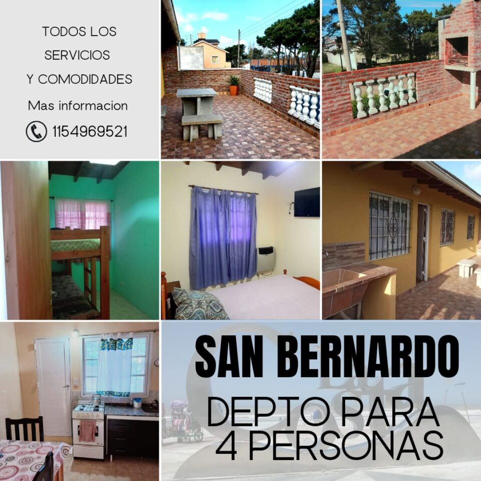 SAN BERNARDO: Departamentos para 4/5 personas